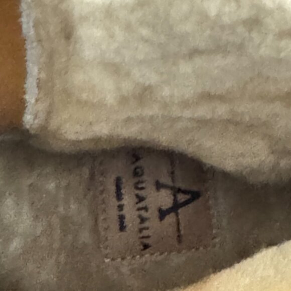 NEW! Aquatalia Designer Nelle Suede Shearling Fur Boots - Picture 9 of 13